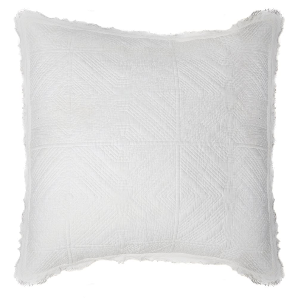 Cache coussin blanc Stone Washed 